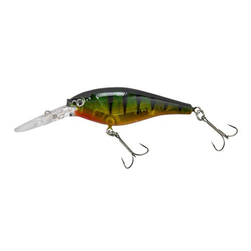 Flicker Shad Pro Flash Hard Bait - 2 3-4" Length, 11'-13' Swimming Depth, 2 Hooks, Flashy Pearch, Per 1