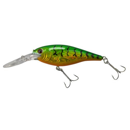 Flicker Shad Pro Slick Hard Bait - 1 1-2" Length, 6'-8' Swimming Depth, 2 Hooks, Slick Firetiger, Per 1