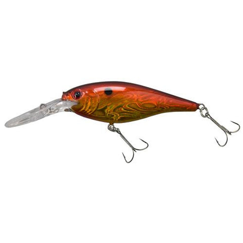 Flicker Shad Pro Slick Hard Bait - 2" Length, 9'-11' Swimming Depth:, 2 Hooks, Slick Sunset, Per 1