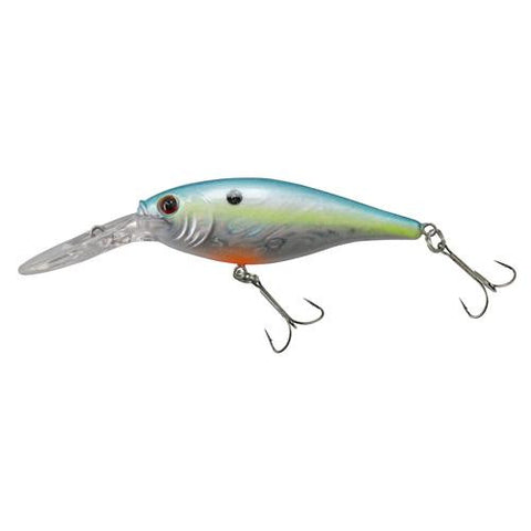 Flicker Shad Pro Slick Hard Bait - 2 3-4" Length, 11'-13' Swimming Depth, 2 Hooks, Slick Racy, Per 1