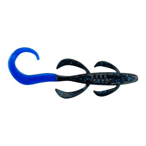 Havoc Boss Dog Soft Bait - 6" Length, Black Blue-Blue, Per 10