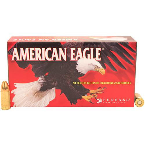 9mm Luger - American Eagle, 115 Grains, Full Metal Jacket, Per 50