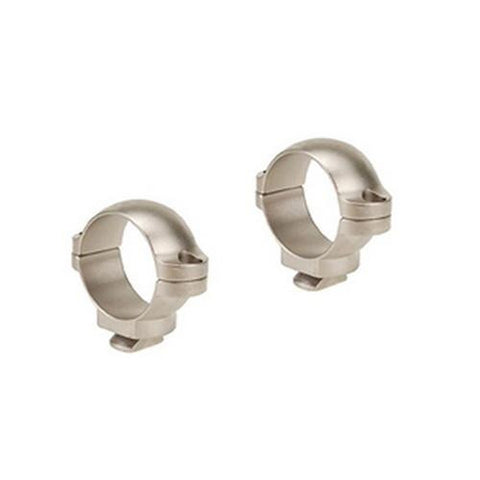 Dual Dovetail 1" Rings - Low, Silver