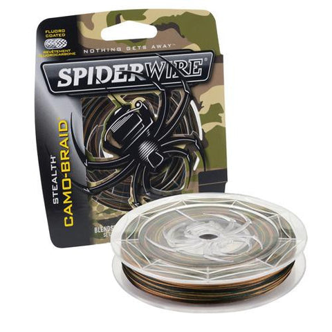 Stealth Braid Superline Line Spool - 300 Yards, 0.007" Diameter, 8 lbs Break Strength, Camouflage