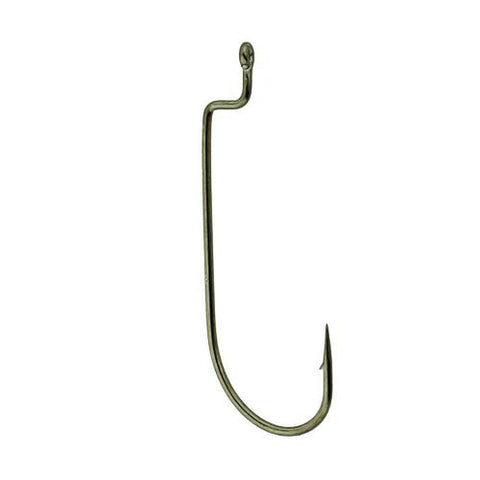 Worm Hook, Offset Shank - Size 2-0, Bronze, Per 6