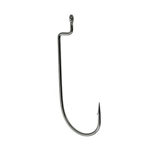 Worm Hook, Offset Shank - Size 3-0, NS Black, Per 5