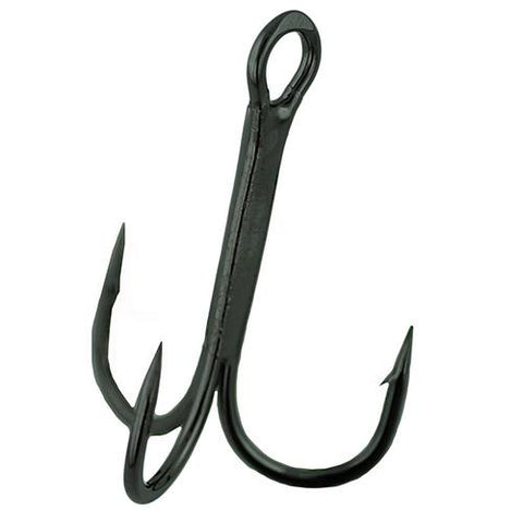 Treble 23, Magic Eye, 2x Strong, Round Bend Hook - Size 3-0, NS Black, Per 4