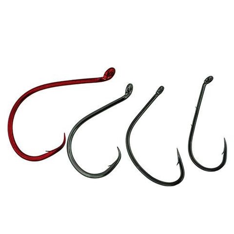 Catfish Hooks, Sizes 1-0, 4-0, 6-0, and 8-0, Assorted Colors, Per 20