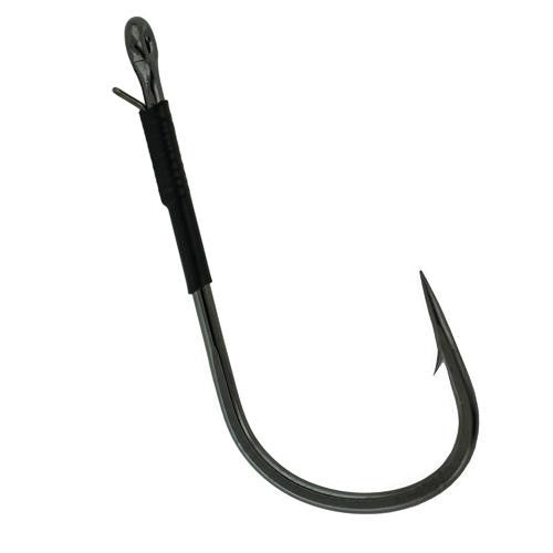 Super Heavy Cover Worm Hook with Wire Keeper - Size 4-0, NS Black, Per 4