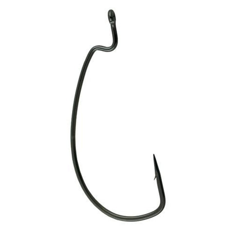 Worm Hook, Offset Shank, EWG - Size 4-0, NS Black, Per 25