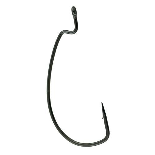 Worm Hook, Offset Shank, EWG - Size 5-0, NS Black, Per 5