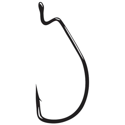 Worm Hook, Superline, Offset Shank, EWG - Size 3-0, NS Black, Per 5