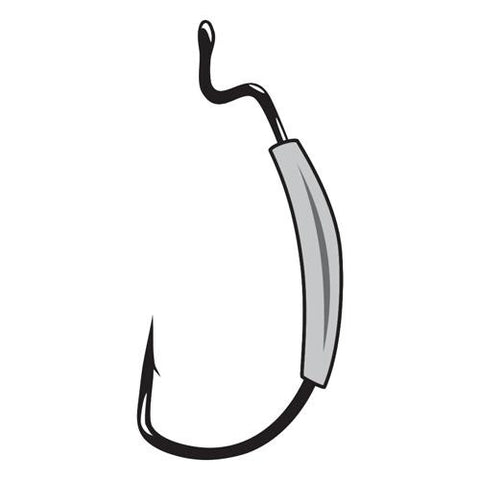 Worm Hook, Superline, EWG, Weighted - Size 4-0, 1-16 oz, NS Black, Per 5