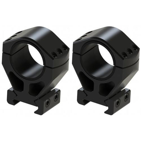 XTR Sig Rings, Pair, Matte Black - 30mm, 1.5" Height