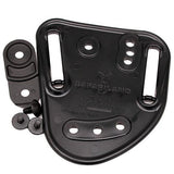 Open Top Paddle-Belt Slide Holster - S&W Shield, Plain Black