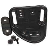 Open Top Paddle-Belt Slide Holster - Ruger LC9, Plain Black