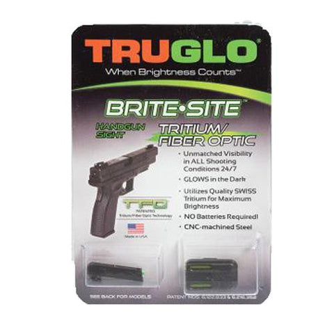 TFO Brite-Site Series - Glock 42 Set, Yellow Riser