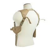 Ambidextrous Horizontal Shoulder Holster - Tan