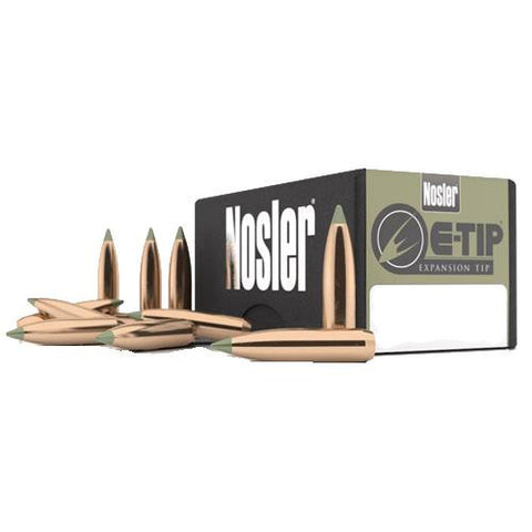 22 Caliber Bullets - E-Tip, 55 Grains, Spitzer Point, Per 50