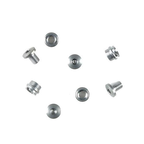 1911 Grip Screws - Government and Officers Model, 4 Hex Head and 4 Bushings, Stainless