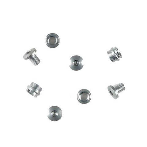 1911 Grip Screws - Government and Officers Model, 4 Hex Head and 4 Bushings, Stainless