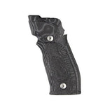 Sig P226 SAO X5-X6 Grips - Checkered G10 G-Mascus Black