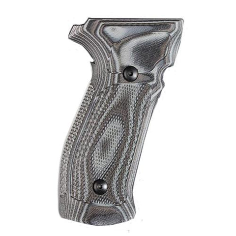 Sig P226 Grips - DA-SA Magrip Checkered G10 G-Mascus Black-Gray