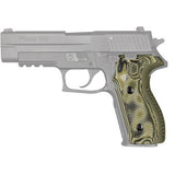 Sig P227 DA-SA Grips - Pirahna G10 G-Mascus Green