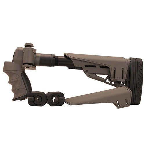 Mossberg-Remington-Winchester, 12 Gauge - TactLite Adj. Side Folding Stock with Scorpion Recoil System, Destroyer Gray