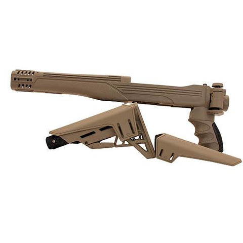 Ruger 10-22 - TactLite Adj Side Folding Stock with Scorpion Recoil System-CR,  Flat Dark Earth