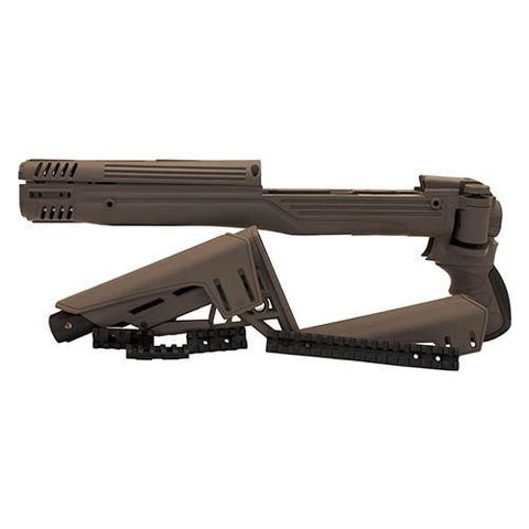 Ruger Mini 14 - TactLite Adj. Side Folding Stock with Scorpion Recoil System, Destroyer Gray