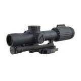 VCOG 1-6x24mm Riflescope - Red Horseshoe Dot-Crosshair, .308-175 Grain Ballistic Reticle, QR Mount, Black