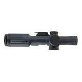 VCOG 1-6x24mm Riflescope - Red Horseshoe Dot-Crosshair, .308-175 Grain Ballistic Reticle, QR Mount, Black