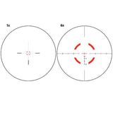 VCOG 1-6x24mm Riflescope - Segmented Circle-Chevron 300 Blackout BR, QR