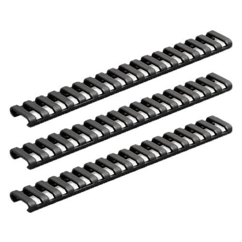 25 Slot Ladder Low Pro Rail Covers (3 Pack) - Black