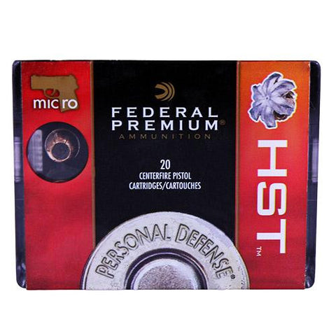 380 Automatic - Premium Personal Defense, 99 Grains, HST Jacketed Hollow Point, Per 20