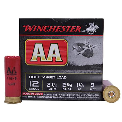 12 Gauge - AA Light Target, 2 3-4", 1 1-8 oz, #9 Lead Shot, Per 25