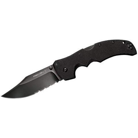 Recon 1 - Clip, 50-50 Blade, XHP Steel, G10 Black