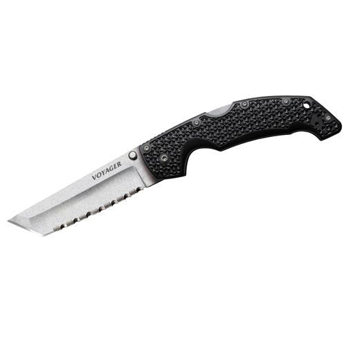 Voyager Knife - Tanto 4" Serrated, BD1 Steel, SW Blade