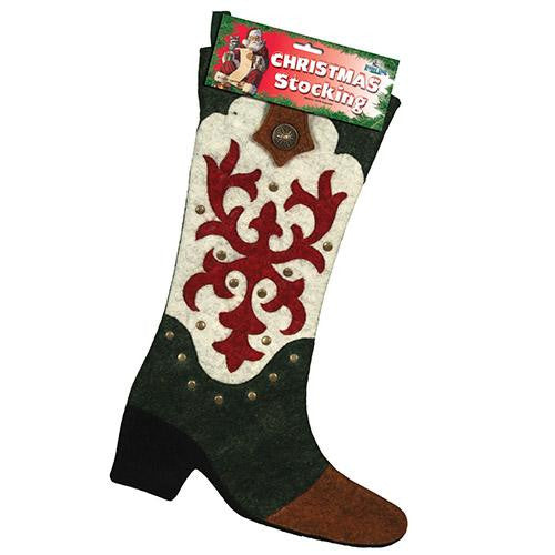 Stocking - Cowboy Boot Christmas