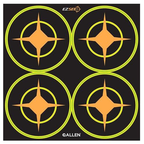 EZ Aim Targets - Splash 3" Round Aiming Dots, Per 12 (4 Targets Per Sheet, Total of 48 Targets)
