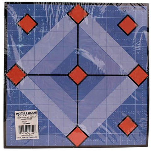 Paper Target - Accu Blue Diamond, 10x10"