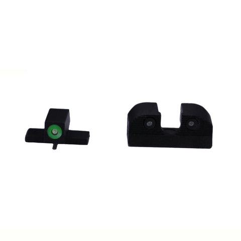 X-Ray3 Pistol Sight - #6 Green Front, #8 Rear, Round (U) Notch