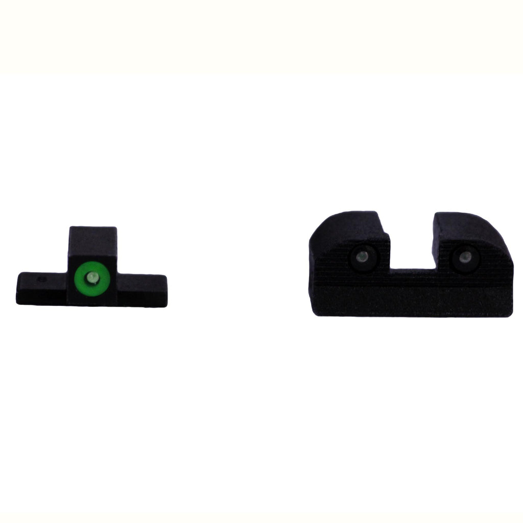 X-Ray3 Pistol Sight - #8 Green Front, #8 Rear, Square Notch