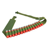 Shotgun Bandolier-Sling w-Swivels - Green