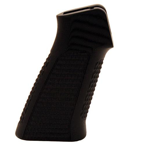 AR-15 No Finger Grooves, Grip - Pirahna G10 Solid Balck