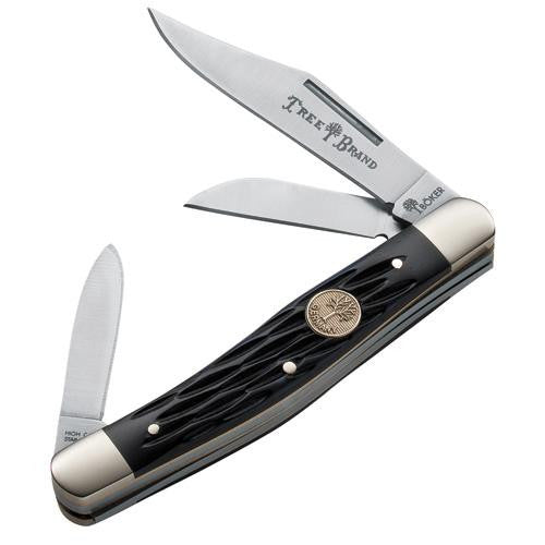 Traditional Series - Medium Stockman with Jigged Black Handle, Boxed