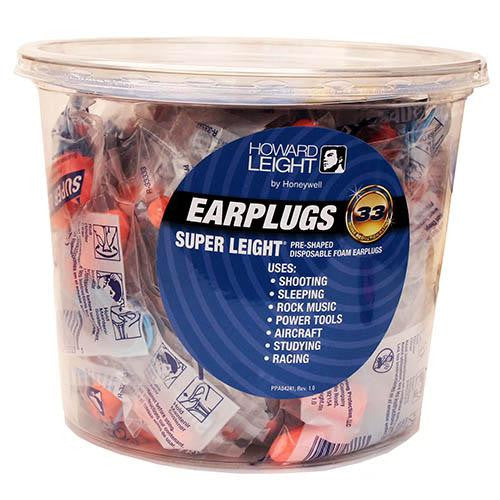 Super Leight Corded Foam Ear Plugs, 50 Pair