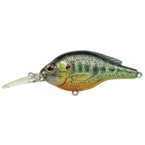 Pumpkinseed Flat Side Roundbill - Freshwater, 2 3-4", : #4 Hook, 5'-6' Depth, Metallic-Gloss