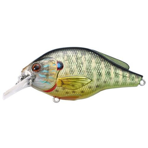 Pumpkinseed Flat Side Squarebill - Freshwater, 2 3-8", #6 Hook, 3'-4' Depth, Metalliv Gloss